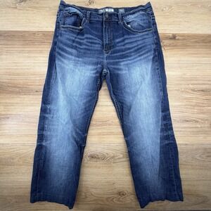 BKE  Seth Straight Dark Blue Denim Jeans Mens Size 36X26